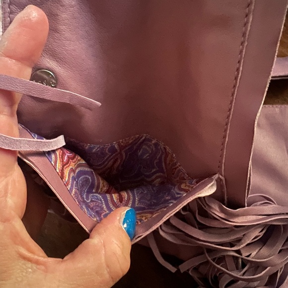 Sash Fringe Purple Bag - Picture 7 of 10
